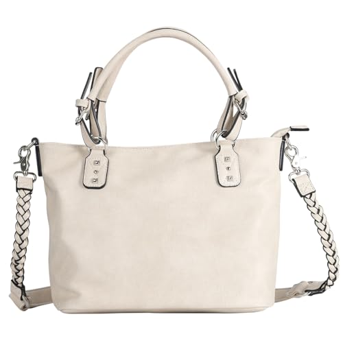 Concealed Carry Ella Faux Leather Tote with Locking Storage for EDC
