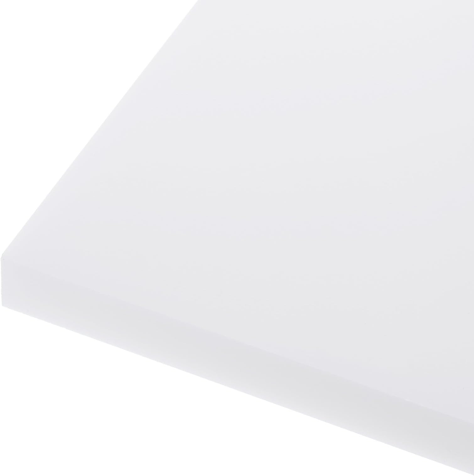 24" x 6" x 1/2" HDPE Plastic Sheet, High Density Polyethylene Sheet Cutting Board White Solid Block, [for DIY, Home Floor]