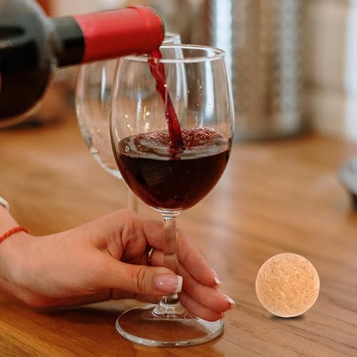 Tapones de corcho ecológico para botellas de vino, accesorios reciclables POPETPOP, 4 piezas 6