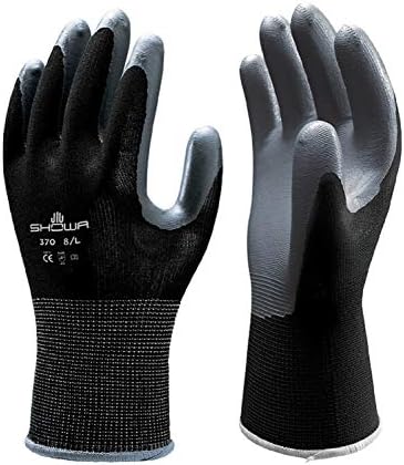 24 Pair - Showa Atlas 370 Black Work Gloves Size XL 370BXL-09 (2 Dozen)