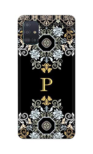 Image of Printed Hard Back Cover Case for Samsung Galaxy A71 | Samsung Galaxy A71S Back Cover (Alphabet P) -1803
