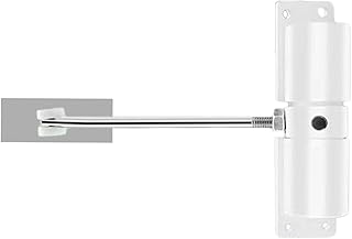 Auto Door Closer Hinge, Automatic Self-Closing Spring Door Closer Hinges, Easy to Install Spring-Loaded Hinges for Hinged Doors, Sheds, Garden Gates, Fences Tregoo