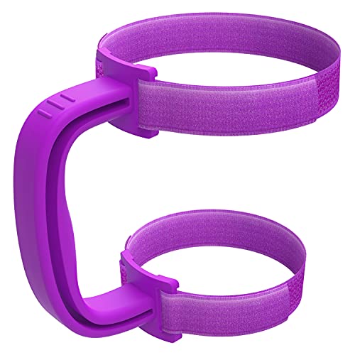 yoelike 11 Colors New Upgrade Anti-Slip Adjustable Handle Fit for 20 Oz to 44 Oz of YETI, RTIC, Ozark Trail, Simple-Moden, SIC, SUNWILL, Tervis All Brand Travel Tumbler Cup Mug BPA FREE (Purple)