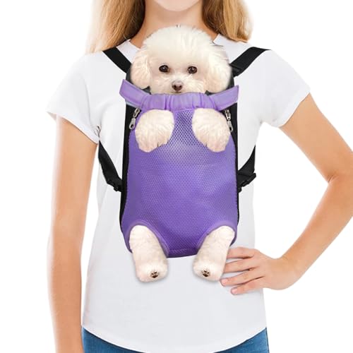 Sac à dos de transport chien et chat FEimaX violet en taille L - 2