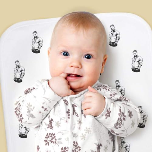 Azeeda 'Masculine Modern Man' Baby Burp/Wash Cloth (BC00029596)2