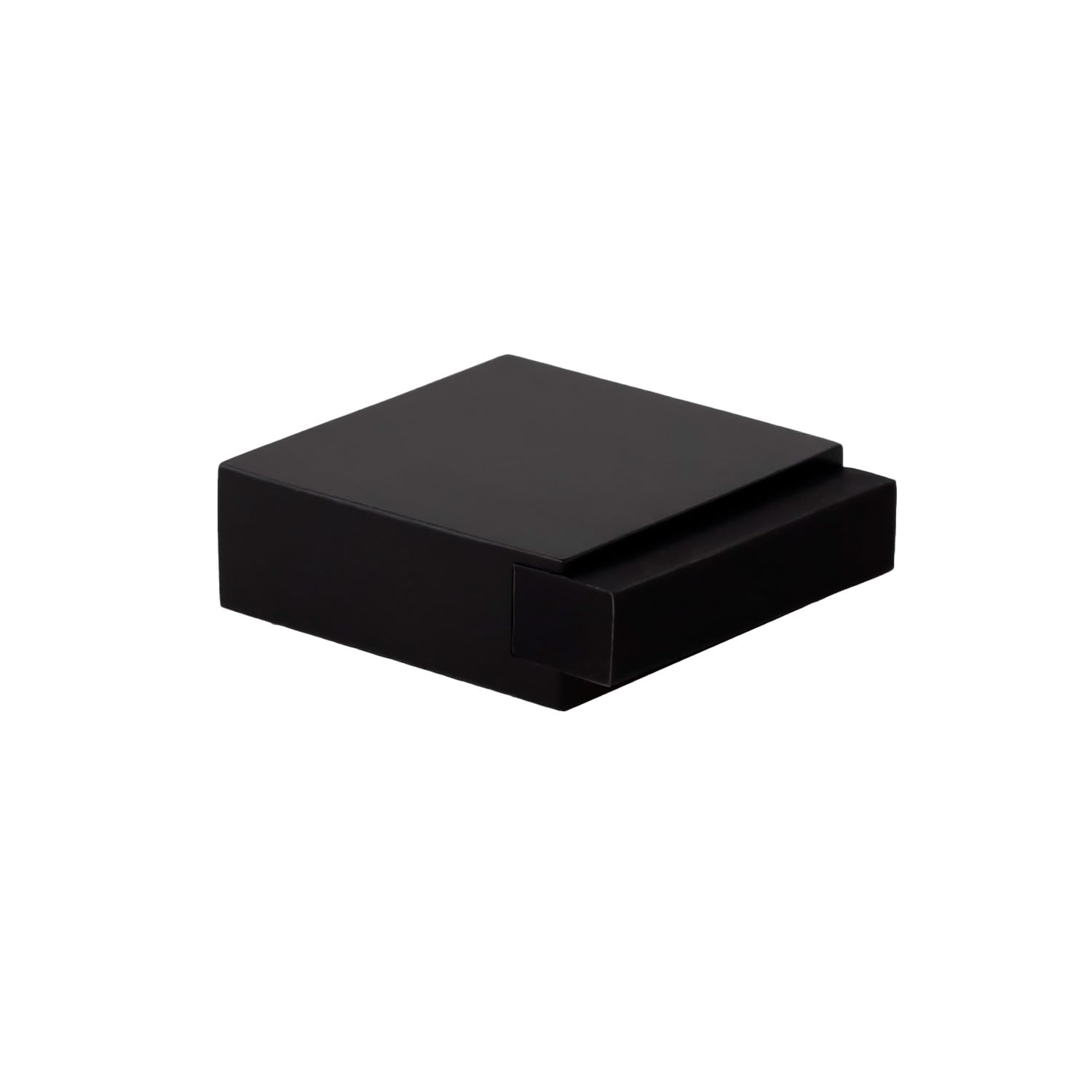 EVI Herrajes | Floor Door Stop - Square Design | 35x14 mm | Steel - Black Lacquered | Adhesive Mounting| I-197/14