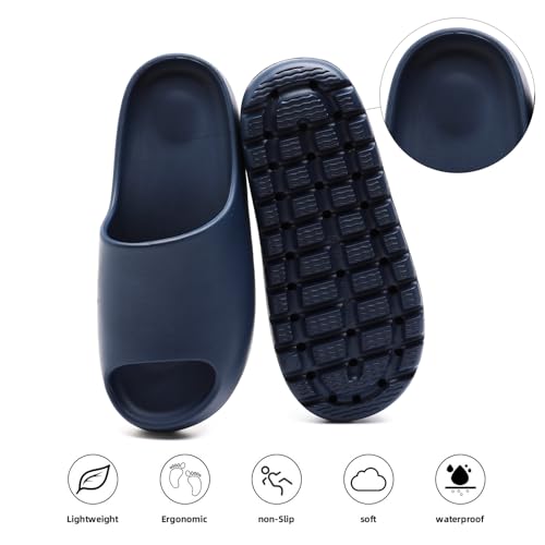 Image of Yueerlu Cloud Slides for Women Men, Recovery Womens Pillow Slides,EVA Anti-Slip shower shoes,Thick Sole Open Toe Garden Shoes,men's sandals,mens slippers for Indoor and Outdoor Size