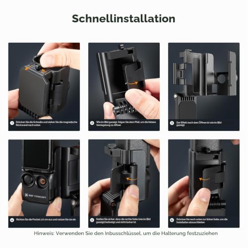 K&F CONCEPT Magnethalterung kompatibel mit DJI Osmo Pocket 3 – Ansicht 6