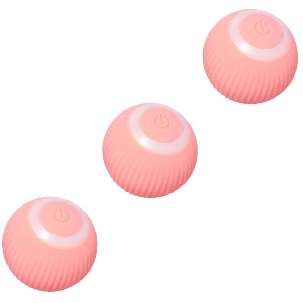 Yardwe 3stücke Interaktives Katzenspielzeug Mit Geräuschfunktion Lustiger Katzenball Für Indoor-Spiel Wiederaufladbares Spielzeug Aus Langlebigem Material Für Kleine Katzen Und