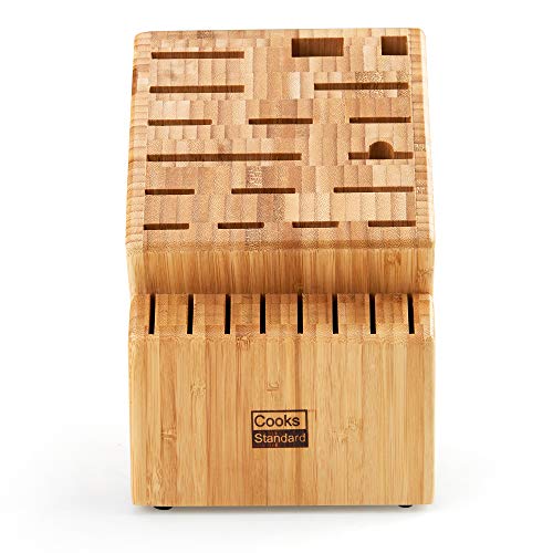 image for Cooks Standard 25 Slot X-Large Bamboo Knife Block Holder without Knive