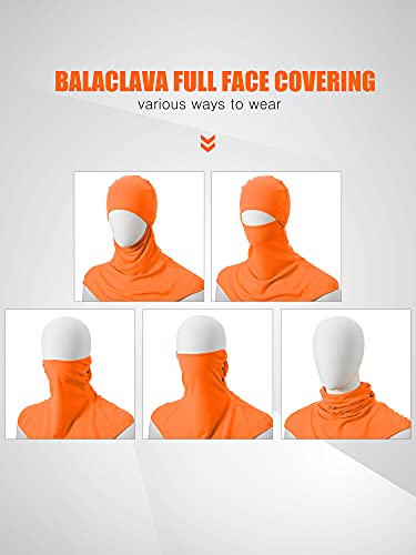 Image of SATINIOR 3 Piece Balaclava Face Cover Sun Protection Neck Cover Summer Balaclava for Men Women Outdoor Sports UV Protector
