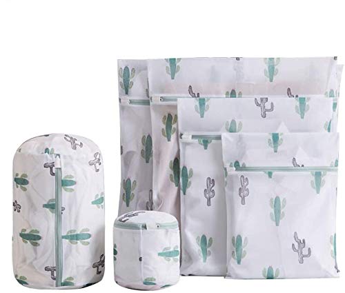 6 bolsas de lavado de malla de piña para lavadora, bolsas de malla con cremalleras, bolsa de lencería de malla reutilizable, bolsa duradera para lavadora, para ropa delicada, lencería, tela de bebé Cover
