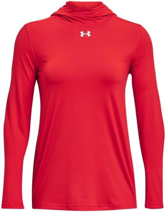 Under Armour Womens Performance Long Sleeve Hoody Red LG - Image 4