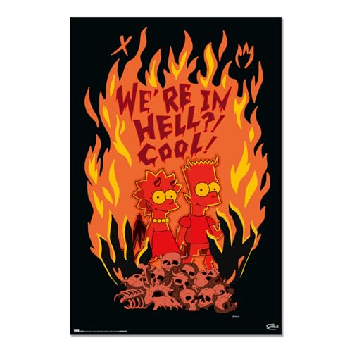 Grupo Erik Poster Simpsons - Laminas decorativas 61x91,5cm a todo color | Posters para pared ideal decoración habitación : Regalos simpsons Merchandising Oficial