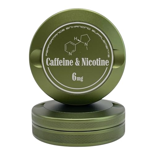 Edition 019: Caffeine | Zyn Metal Can | Metal Zyn Container | Pouch Container | Small Storage Tin (Military Green)