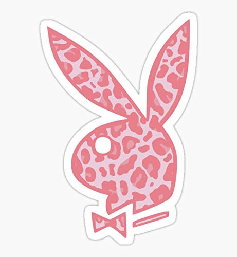 Pink Leopard Playboy Bunny Sticker - Sticker Graphic - Waterbottles, Hydroflask, Laptops, Notebooks, Cell Phones, Bumpers, Windows, Locker Sticker