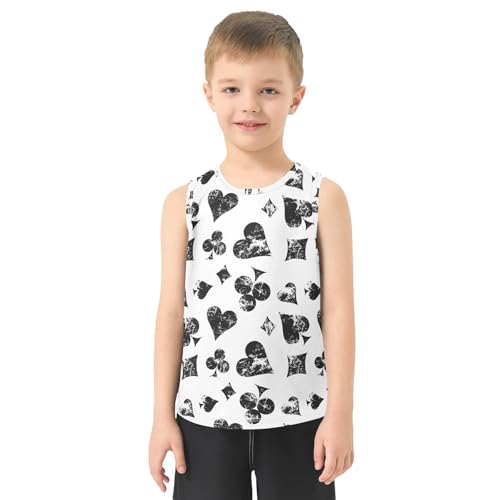 Baby Boys Sleeveless Tank Top Poker Toddler Athletic Vest 3-10T2
