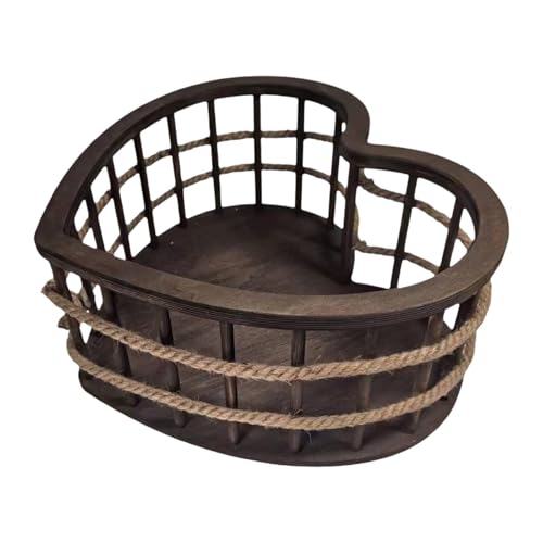Panier photo nouveau-né Qianly en cœur pour de doux souvenirs