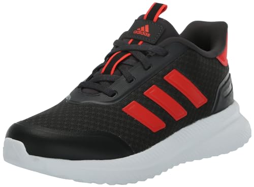 adidas X_PLR Lace-up_Legacy Sneaker, Carbon/Bright Red/White, 11 US Unisex Little Kid