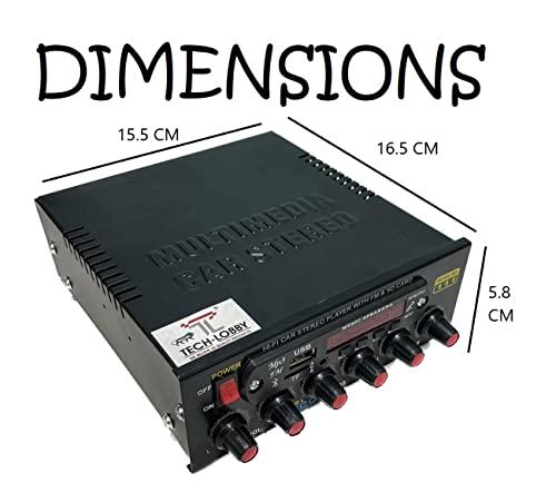 Image of TradeZ TDA 4440 Dual IC 12V DC Support AMPLFIEIR with Remote USB,BLUTHOOTH,AUX,MMC,FM 1000 WATT PMPO HIGH STERIO Support Universal Fitting for CAR,Truck,Tractor,Tempo,Autos ETC.