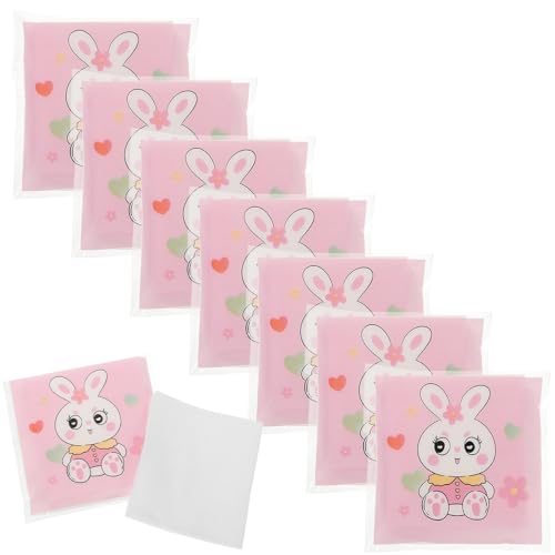Cabilock 200pcs Makeup Remover Pads for Face, Thin Soft Facial Wipes Wet and Cotton, 20 Bags in Cute Bunny Packaging, Suitable for Women and