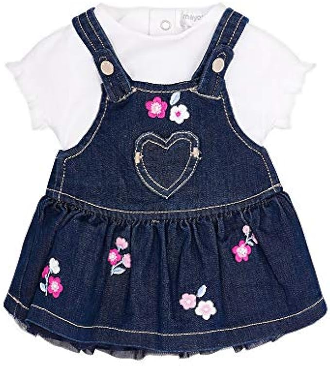 Mayoral - Dungaree Skirt Set for Baby-Girls - 1842, Denim