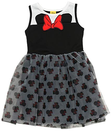 Vestido Minnie Mouse infantil de tul para fiestas de cumpleaños veraniegas