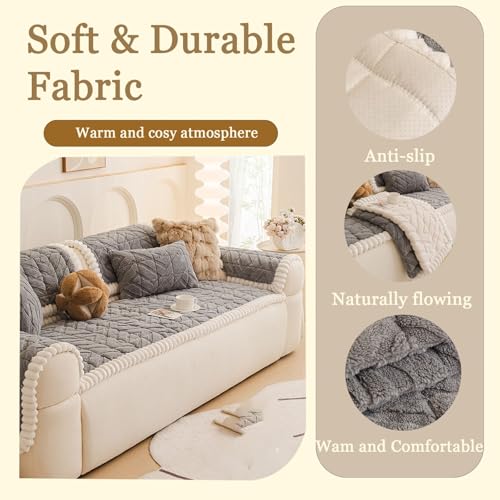 Housse de canapé pour animaux lavable et tapis pour chien gris - 3