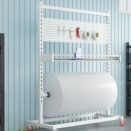 Portarotolo in tessuto con taglierina regolabile per imballaggio, trasloco e spedizione, perfetto per magazzini e officine