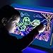 LED Drawing Board, Magic Kids Toys for Boys 4-6, Christmas Birthday Gifts, Light Up Tracing Pad, 9 Double-Sided Cards, 6 Markers, Glow in The Dark Doodle Writing Tablet, Learning Toy Arts Crafts Kits