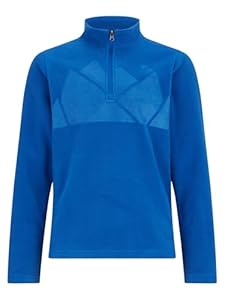 Ziener Kinder JONKI-Z Skipullover, Midlayer, Fleece-Shirt | warm, elastisch, Recycled, Cobalt Blue, 164