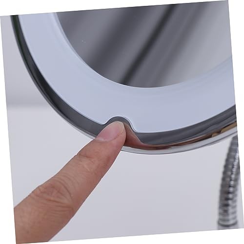 Miroir de maquillage ventouse réglable VICASKY avec éclairage miroir grossissant orientable - 4