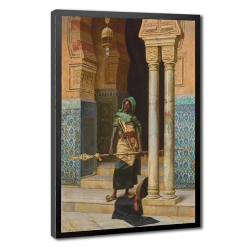 La garde nubienne de Ludwig Deutsch toile décoration murale bureau cadre 61x91cm