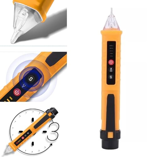 Image of AC Voltage Detector Pen Intelligent Induction Measuring Pen Live Wire Tester Electrical Test Pen with Alarm and Flashlight