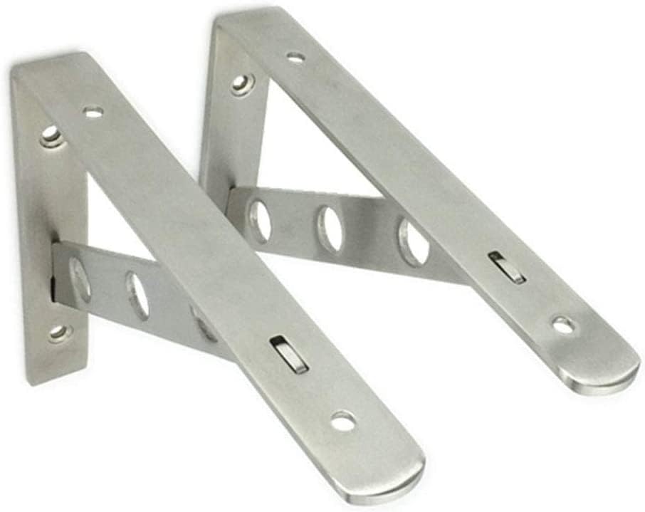 Soportes Flotantes Triangulares De Hierro - 11.8x7.5 Pulgadas, Blanco, Soporte Para Estantes De Pared, Alta Carga