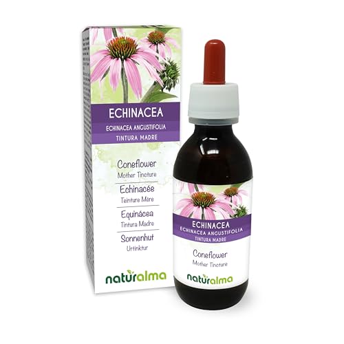 Equinácea (Echinacea angustifolia) raíces Tintura Madre sin alcohol Naturalma | Extracto líquido gotas 100 ml | Complemento alimenticio | Vegano