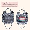BabbleRoo Diaper Bag Backpack - Baby Essentials Travel Tote - Multi Function Water Resistant Diaper Bag, Travel Essentials Baby Bag with Changing Pad, Stroller Straps & Pacifier Case - Sea Animals
