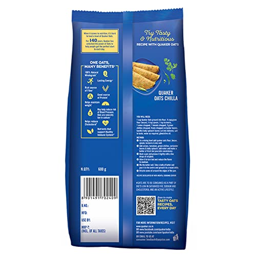 Image of Quaker Cinnamon Oats, 1.5Kg Pack+Oats Plus-Multigrain Advantage, 600G Pouch