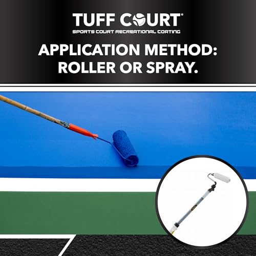 Image of Tuff Coat Tuff Court UT-412 5-Gl Blue Non-Skid Durable Sport Court Paint Coating for Pickleball, Tennis and Basketball Court