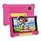 MUISOO 7 Inch Android 13 Kids Tablet, 5GB+32GB(128GB Expandable), 1024x600 HD Screen, 2500mAh, 0.3MP+2MP Dual Camera, WiFi 6, BT5.2, Parental Controls, Tablet for Kids with Shockproof Case (Pink)