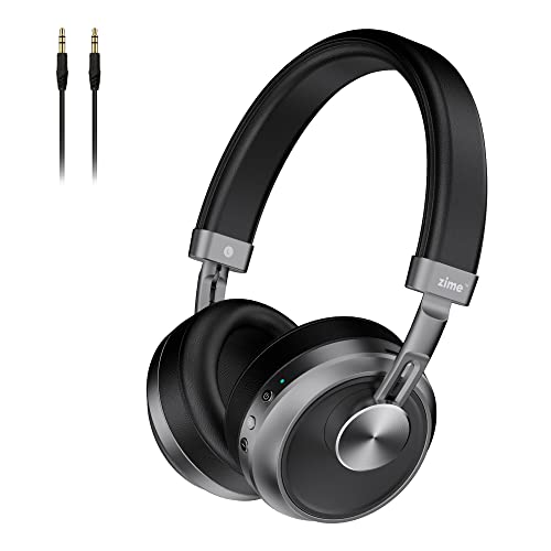 Zime Ranger Wireless Multi-Platform Gaming Headsets with Microphone, Ultra Low Latency Bluetooth Headphones, Superior Stereo Sound, Wireless & Wired for Phone PC Laptop (Grey)