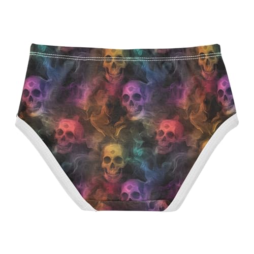 Colorful Fog Skull Black Toddler Girls's Underwear 2T 202c11192
