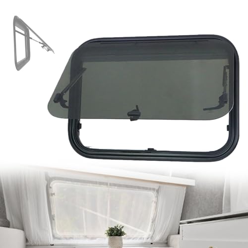 Regulowane okno świetlika do przyczepy kempingowej i kampera - 900 x 450 mm wyposażenie kampera, idealne do domków mobilnych, poprawia wentylację i dostęp do światła