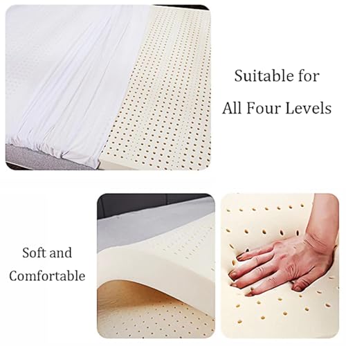 Cubrecolchón de látex suave de 200 x 200 cm para mejorar el descanso en pareja 6