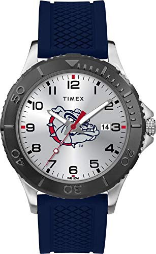 Image of Timex Tribute Men's Collegiate Gamer 42mm Watch - Georgia Bulldogs with Black Silicone Strap