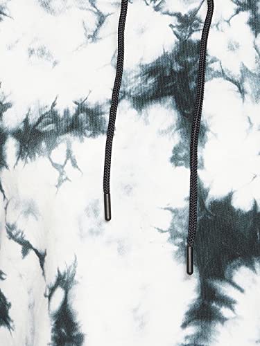 Image of Clovia Women's Cotton Comfort Fit Tie-Dye Print Cropped Hoodie