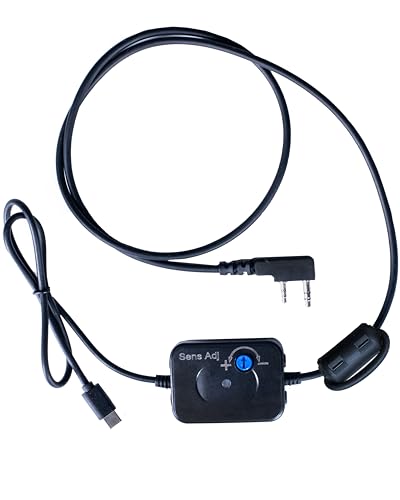 Image of BTECH APRS-K1 PRO Multi-Function Audio Interface Cable - USB-C Universal TNC Adapter with Built-In Auto PTT & Audio I /O - Compatible with APRSpro, APRSDroid
