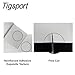 Tigsport 2 Roll Garage Wall Protector, White Garage Car Door Protector Bumper Guard for Anti-Collision Waterproof Inflaming Ultra Self Adhesive EVA Foam for Warehouse (2 ROLL: 79
