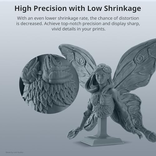 Image of ANYCUBIC 3D Printer Resin, ABS-Like Resin Pro 2 with Enhanced Strength and Toughness, Performance far Superior to ABS-Like, Low Odor, Wide Compatible for All Resin 3D Printers (HD Grey, 1kg)