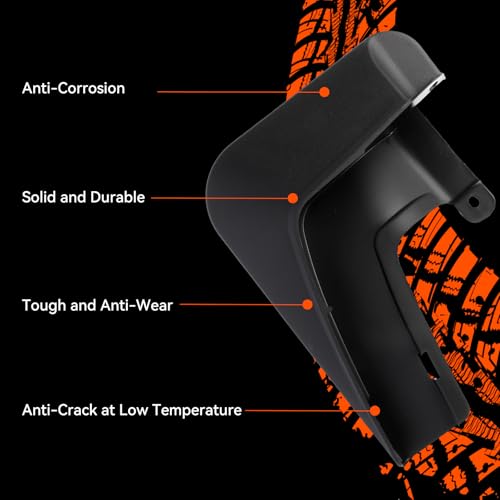 Image of Runmade Upgrade Tesla Model Accessories - Mud Flaps [No Drilling Required] All-Weather Mud Guard Body Kits for Tesla 2022-2025 Model X (2022-2025 Model X)